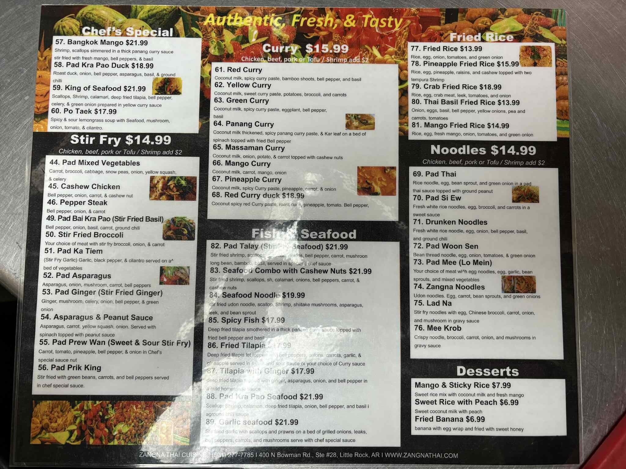 Updated Menu 1